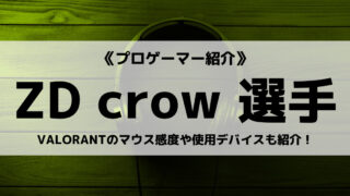 「ZETA DIVISION」の「crow」選手について紹介！
