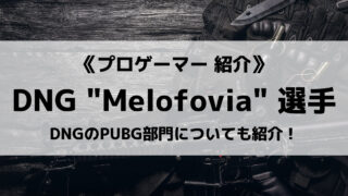 「DetonatioN Gaming」の「Melofovia」選手について紹介！