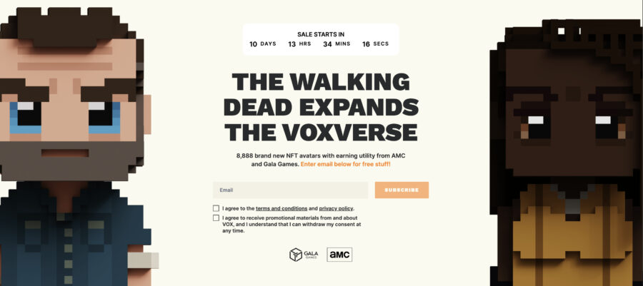 「【VOX第3弾】WALKIND DEADコラボNFTが3月に始動！」のアイキャッチ画像